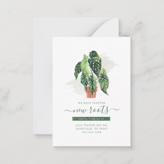 我々は水の色を動かす発表を移動した ノートカード (正面)