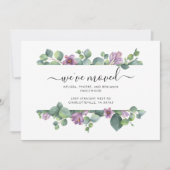 我々は水の色ユーカリ移動 案内状 (正面)