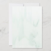 我々は水色の松の森の駆け落ち結婚の 招待状 (裏面)