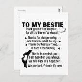 我々は永遠に友最高の達である ポストカード (正面/裏面)