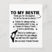 我々は永遠に友最高の達である ポストカード (正面)