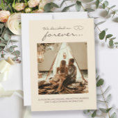 我々は永遠に婚約発表を決めた 招待状