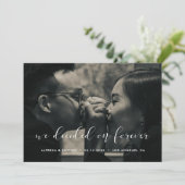 我々は永遠に撮シンプル影を決めエレガントた 案内状 (スタンド正面)