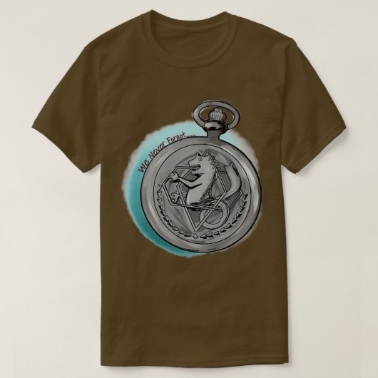 我々は決して忘れ Tシャツ (デザイン正面)