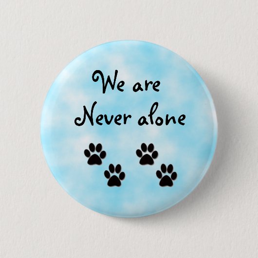 我々は決して独りぼっちではない 缶バッジ (正面)