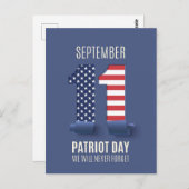 我々は決して911で忘れきない ポストカード (正面/裏面)