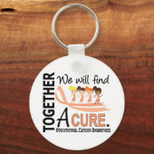 我々は治癒の子宮内膜がんの発見をする キーホルダー (正面)