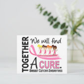 我々は治癒乳がんを見つけるだろう ポストカード (スタンド正面)