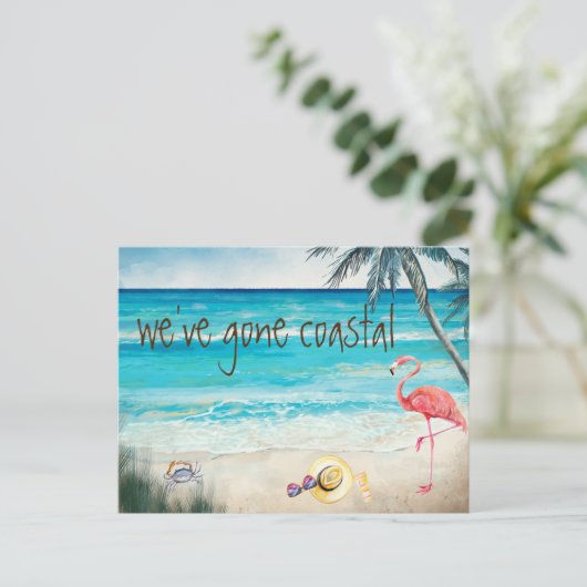 我々は沿岸移動の発表ビーチ 案内ポストカード (スタンド正面)