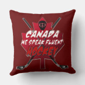 我々は流話ちょうなホッケーのカナダのユーモア クッション (裏面)