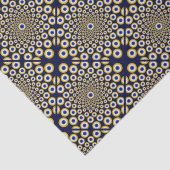 我々は海軍と金ゴールドタイル工芸品を見ている 薄葉紙 (詳細)