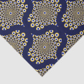 我々は海軍と金ゴールドレトロOgeeの工芸品を見ている 薄葉紙 (詳細)