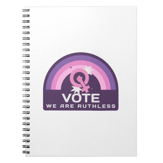我々は無慈悲な投票 ノートブック (正面)