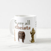 我々は無神論者だ コーヒーマグカップ (正面左)