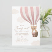 我々は熱気球の赤ちゃんシャワーを待つことができる 招待状 (スタンド正面)