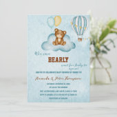 我々は熱気球の赤ちゃんシャワーを待つことができる 招待状 (スタンド正面)