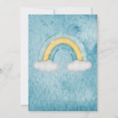 我々は熱気球の赤ちゃんシャワーを待つことができる 招待状 (裏面)