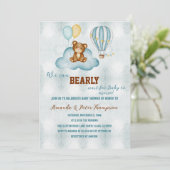 我々は熱気球の赤ちゃんシャワーを待つことができる 招待状 (スタンド正面)