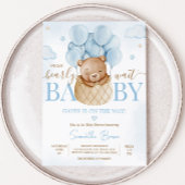 我々は熱気球の赤ちゃんシャワーを待つことができる 招待状