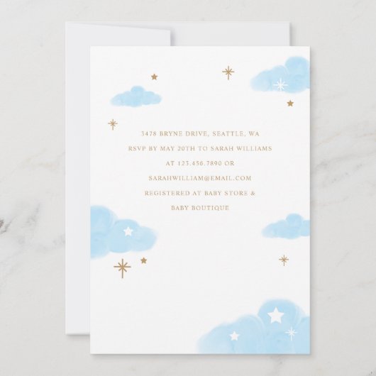 我々は熱気球テディベアピンクのテディベアを待つことができる 招待状 (裏面)