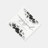 我々は牛婚約したプリントウェスタン婚約パーティ スタンダードカクテルナプキン (角)