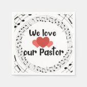 我々は牧師を愛している スタンダードカクテルナプキン (正面)