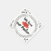 我々は牧師を愛している スタンダードカクテルナプキン (角)