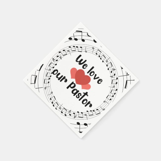 我々は牧師を愛している スタンダードカクテルナプキン (角)