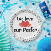 我々は牧師を愛している ペーパープレート (パーティー)