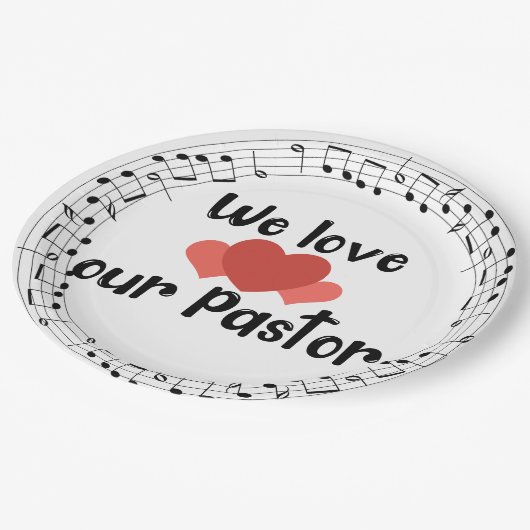我々は牧師を愛している ペーパープレート (アングル)