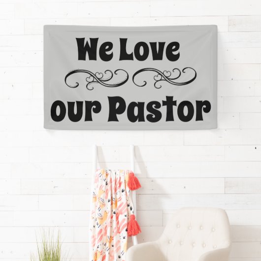 我々は牧師を愛している 横断幕 (インサイチュ)