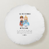 我々は王のかわいい子供部屋の子どもだ ラウンドクッション (裏面)