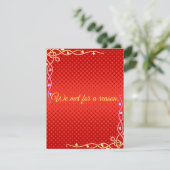 我々は理由のために会った引用文赤ロマンチックバレンタイン シーズンカード (スタンド正面)