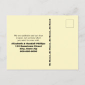 我々は甘いコーンイエロードアズサウスウエストサウス移動 ポストカード (裏面)