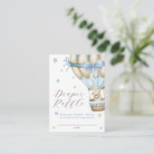 我々は男の子おむつラッフルを心待ちできる エンクロージャーカード (スタンド正面)