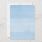 我々は男の子のシャワー気球を待つことができる 招待状 (裏面)