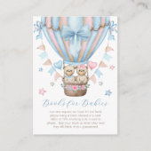 我々は男の子の双子の本のベビーを待つことができる エンクロージャーカード (正面)