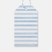 我々は男の子の双子を待つことができ感謝 ギフトタグ (裏面)