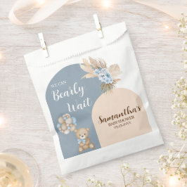 我々は男の子の白い好意のバッグを待つ フェイバーバッグ