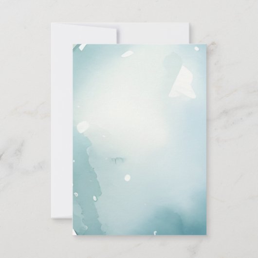 我々は男の子の赤ちゃんシャワーを待つことができる サンキューカード (裏面)