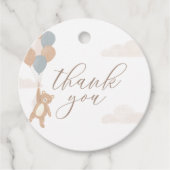 我々は男の子の赤ちゃんシャワーを待つことができる フェイバータグ (正面)