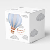 我々は男の子の赤ちゃんシャワーを待つことができる フェイバーボックス (正面サイド)