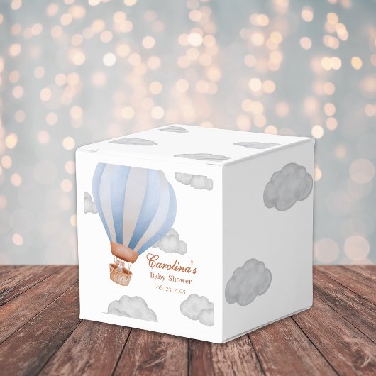 我々は男の子の赤ちゃんシャワーを待つことができる フェイバーボックス