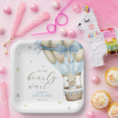 我々は男の子の赤ちゃんシャワーを待つことができる ペーパープレート (パーティー)