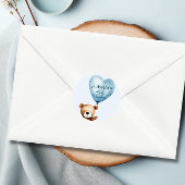 我々は男の子の赤ちゃんシャワーを待つことができる ラウンドシール