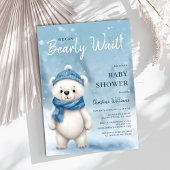 我々は男の子の赤ちゃんシャワーを待つことができる 招待状