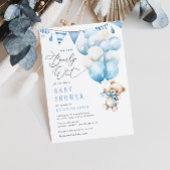 我々は男の子の赤ちゃんシャワーを待つことができる 招待状