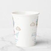 我々は男の子の赤ちゃんシャワーを待つことができる 紙コップ (左)