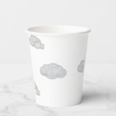 我々は男の子の赤ちゃんシャワーを待つことができる 紙コップ (裏面)