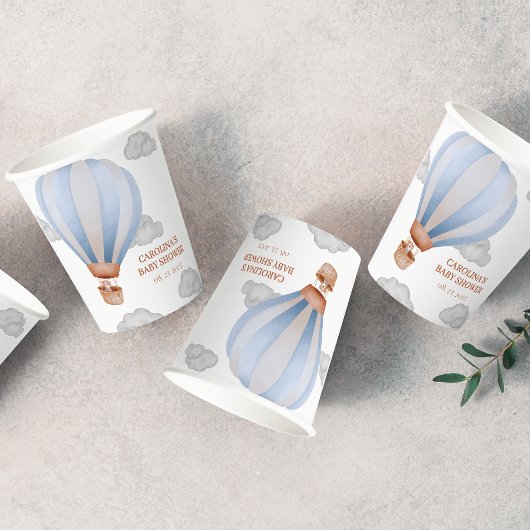 我々は男の子の赤ちゃんシャワーを待つことができる 紙コップ